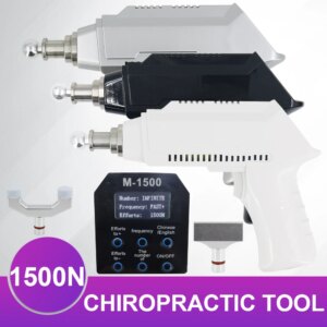 Portable Electric Correction Gun 1500N Spinal Adjustable Instrument Impulse Spine Cervical Massager Chiropractic Adjusting Tools