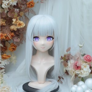 (NFD-14-5)Customize Full Head With Lock Crossdress Doll Female/Girl Japanese Anime Cartoon Character Kig Cosplay Kigurumi Mask
