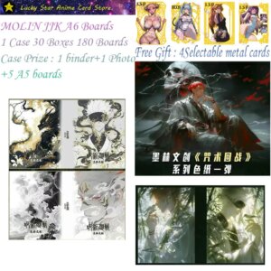 New MOLIN Jujutsu Kaisen Cards A6 Cards A6 BoardsGojo Satoru Nanami Hobby Collection Cards Doujin Booster Box Kids Toys Gifts