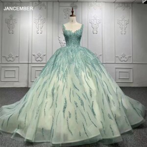 Elegant Evening Dresses Organza Ball Gown Sweetheart Spaghetti Straps Long One-Piece Dress Gown Lace Up Lace DY9935 Avondjurken