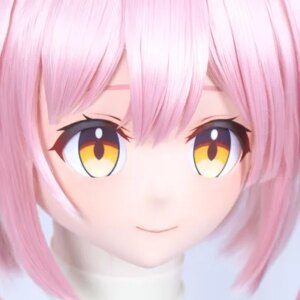 (C-26)Customize Character Resin Full Head With Back Shell Japanese Animego Cosplay Crossdressing Anime Kigurumi Mask With Lock