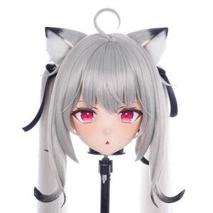 Handmade Customize Full headband lock Resin Doll Cartoon Character BJD Mask Cosplay Kigurumi Mask Japanese Anime Kigurumi Masks