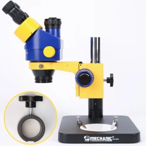 Industrial Trinocular Stereo Microscope, HD Electronic Magnified Microscope, MC75T-B1/B3 7-45X