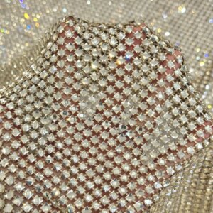 Latest Nigerian Lace Fabrics Fashion Women African Tulle Lace Luxury Handmade Stones Fabrics For Wedding 5 Yards