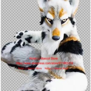 Top Husky Dog Fox Wolf Mascot Costume Cartoon Set Advertising Game Role Playing Birthday Party Carnival Walk Adult Gift 1359-7