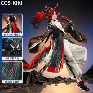 COS-KiKi Arknights Yu Game Suit Gorgeous Handsome Uniform Cosplay Costume Halloween Carnival Party Role Play Outfit Men