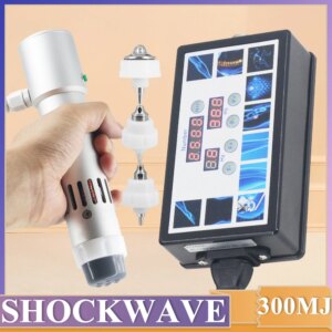 Shockwave Therapy Machine Physiotherapy 300MJ For ED Treatment Relief Waist Pain Massage Shock Wave Massager Newest Tech Handle