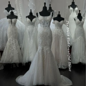 Customized White High Luxury Wedding Dress Exquisite Square Neck Halter Prom Gown Glitter Appliques Sequins Tulle Fishtail Dress