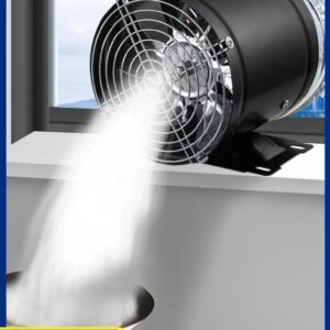 Kitchen household exhaust fan Powerful exhaust High power duct exhaust Ventilation fan Free installation range hood