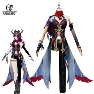 ROLECOS Genshin Impact Chasca Natlan Cosplay Costume Chasca Natlan Women Uniform Cos Clothes Halloween Party Suit Outfit Fullset