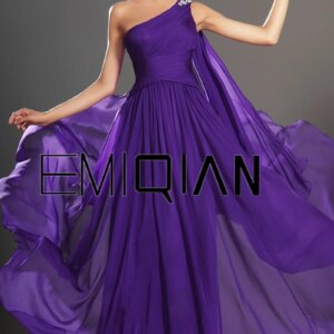 A-line One Shoulder Long Evening Dresses Special Occasion Dresses New Arrival Formal Dresses