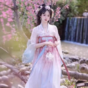 Ancient Costume Chest Ru Dress Short Shirt Top Women’s Blossom Embroidered Cloak Hanfu Spring and Summer New Super