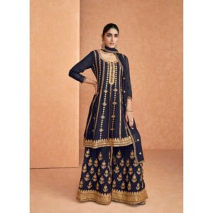 Muslim Roka Nikah Wear Ethnic Style Salwar Kameez Suits Pakistani Plazzo Outfits