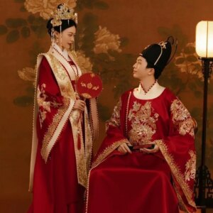 Yourqipao Ming-style Wedding Xiuhe Clothes Chinese Hanfu Wedding Dress Ancient Phoenix Crown Robe