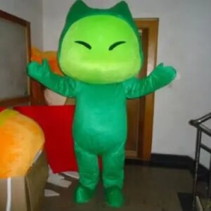 New Adult Cute Dad Little Green Character Party Mascot Costume Christmas Fancy Dress Halloween Mascot Costume Free Ship