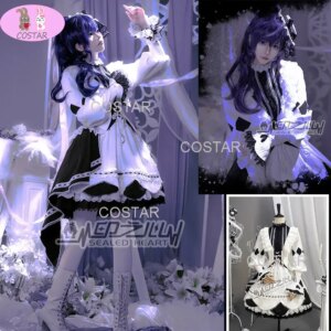 ASAHINA MAFUYU Dress PJSk Cosplay Costume Party Clothing Lolita Suit Halloween Carnival Uniforms Anime Clothing Wig