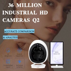 Professional Aisia Skin Analyzer Machine Magic Mirror Face Camera Q2Facial Care Monitor with English Detector for Beauty Salon