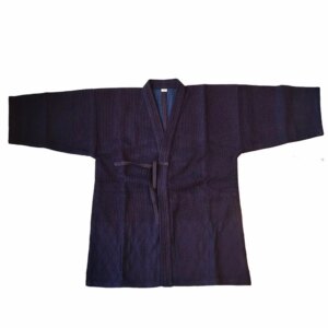 Aikido Japanese Samurai Top Kendo Taoist Robe Blue Dyed Training Cotton Kimono