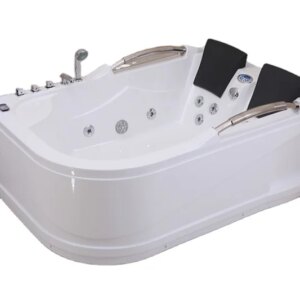 2 Person Comfortable Double Whirlpool Massage Bathtub
