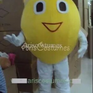 New Adult Cute Yellow Lemon Party Mascot Costume Christmas Fancy Dress Halloween Mascot Costume Free Ship