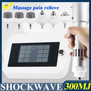 Professional Shock Wave For ED Treatment Muscle Relaxation Massager Massage Pain Relief 10Heads 300MJ Shockwave Therapy Machine