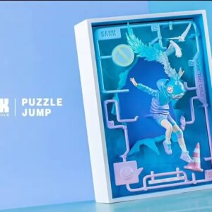 Sank Toys Sank The Child Little Sank Puzzle Series Jump Resin Painted Collection Figurine Figure Model Statue