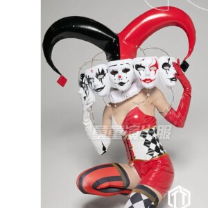 Female Multi-faceted clown gogo costume Sexy women nightclub Dance wear contrast suit ds outfit