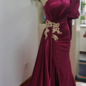 One Shoulder Elegant Party Dresses Women’s Long Evening Dress Full Length Dresses for Special Occasions Real Pictures Customized
