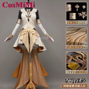 CosMiMi Game Honkai: Star Rail Aglaea Cosplay Costume Tailor Skin Elegant Uniforms Dress Carnival Party Role Play Clothing S-XL