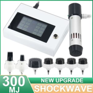Shockwave Therapy Machine Deep Body Massager Relieve Shoulder Neck Joint Pain Portable Shock Wave 300MJ High Energy ED Treatment