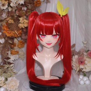 Customize Character Female/Girl Resin Kig Full Head With Lock Anime Cosplay Japanese Anime Kigurumi Mask