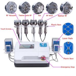 Portable Body Slimming 40K Cavitation Machine Vacuum Cavitation Body Shaping Machine Lipolaser 6 In 1 Weight Loss Beauty Machine