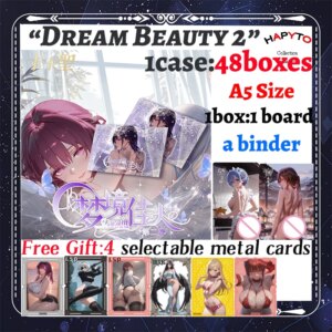 2025 Newest Dream Beauty Wave 2 A5 Size Sexy Waifu Boards Collection Game Board Doujin Booster Box Nude Card Toys Gifts