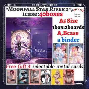 2025 Newest Moonfall Star River 2 A5 Size Waifu Boards Goddess Story Collection Card Swimsuit Bikini Booster Box Habbies Gift