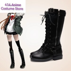 Anime Game Cosplay Boots Persona 5 Futaba Sakura Shoes Halloween Aksesori Dibuat Sesuai Pesanan