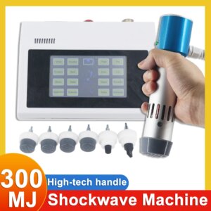 300MJ Shockwave Therapy Machine For ED Treatment Physiotherapy Pain Relife Professional Shock Wave Device With 7 Heads Body