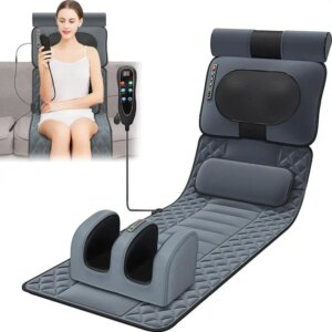 Best Sellers Full Body Stretching Massage Mat Vibrating Shiatsu Heating Electric Massage Mattress With Air Bag