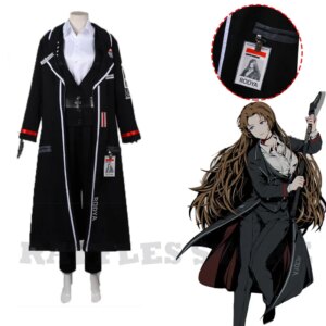 Game Limbus Company Rodya Cosplay Costumes Rodion No.0.9 Uniform Clothing Black Jacket Halloween Carnival Costumes Anime