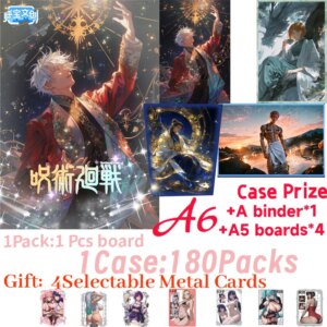 2025 New HuBao JJK Jujutsu Kaisen A6 Boards Collection Colored Paper Boards JJK Gojo Satoru Nanami Kids Hobbies Chrismas Gifts