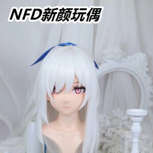 Customize Character Female/Girl Resin Kig Full Head With Lock Anime Cosplay Japanese Anime Kigurumi Mask