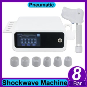 Pneumatic Shock Wave Therapy Machine For ED Treatment Physical 8Bar Professional Shockwave Relief Plantar Fasciitis Body