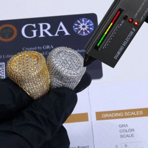 New Design Shiny Cross Jewelry VVS Diamond 925 Silver Chilled Moissanite Hip-Hop Ring Suitable For Both Men And Women