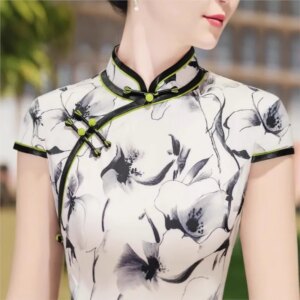 New cheongsam Chinese style elegant temperament long performance