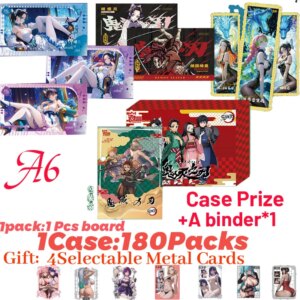 Newest GuanGu DS Demon Slayer Color Paper A6 Boards Nezuko Shinobu Anime Kimetsu Yaiba Booster Box Tcg Card Toy Hobbies Gifts