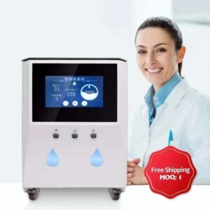Medical 3000Ml Large-Flow Hydrogen Inhalation Machine H2 O2 HHO Double Outlet Hydrogen Inhaler Breathing Device PEM