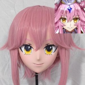 (GLA019)Customize Character Crossdressing Female/Girl Resin Full/Half Head With Lock Anime Cosplay Japanese Anime Kigurumi Mask