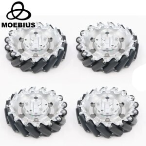 140KG PayLoad 152mm RobotMaster Mecanum Wheel with 8101214mm Couplings for 36/42mm Motor Arduino ROS Robot Car Chassis Kit