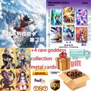 Wholesale Latest case Dragon Ball card Anime Son Goku Bulma Game Collection Card Family Christmas Toy Gifts