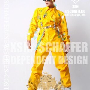 Nightclub bar gogo colorful cute ds singer atmosphere interactive tour costumes for men and women.