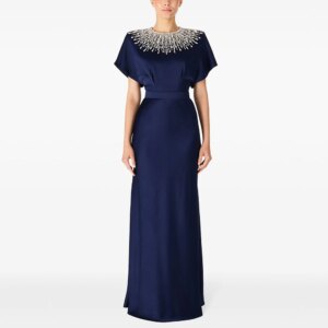Epoch Satin Evening Dress فساتين السهرة 2024 New Arabia Elegant Luxurious Crystal Women Sexy Cocktail Party Prom Gown 2025